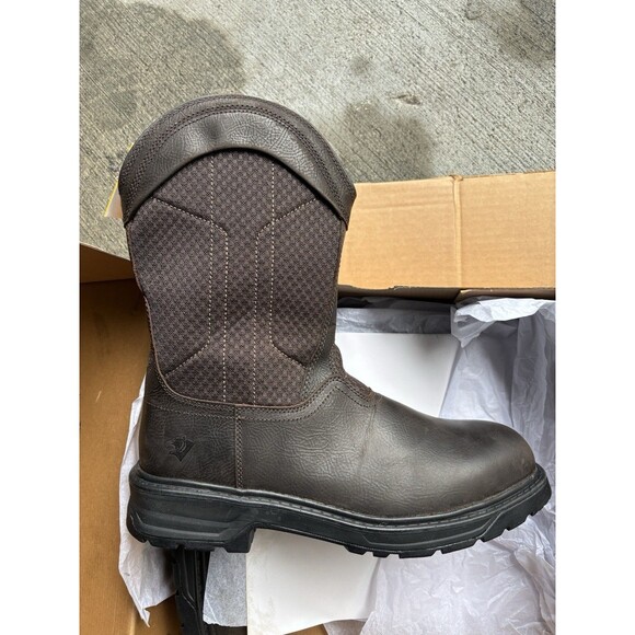 Herman  Survivors Mens Leather Granite Pull-On Steel Toe Work Boots - Size 13 main image 4